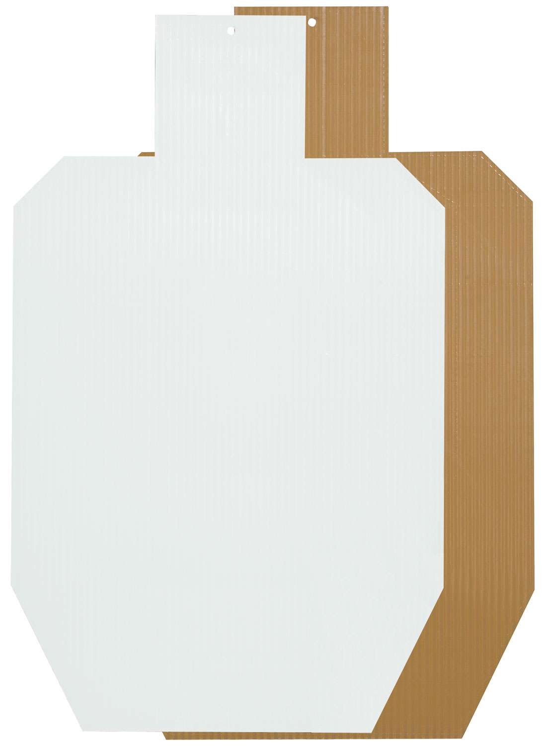 Birchwood Casey Sharpshooter IPSC Practice Target Brown/White - Birchwood Casey