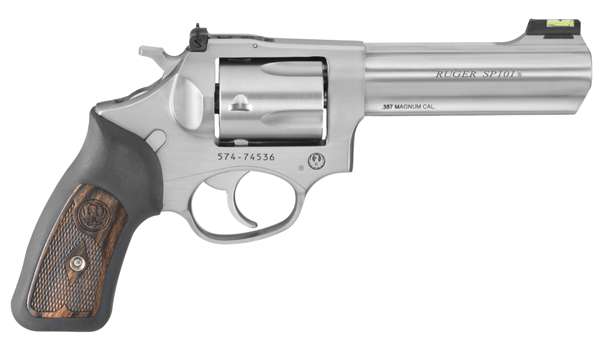 Ruger 5771-RUG SP101 Standard Revolver 357Mag 4.2 5Rnd Stainless Steel 7366-img-0