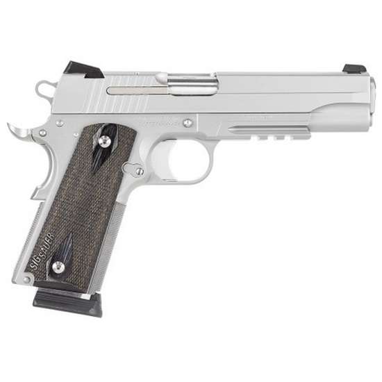 Sig Sauer 1911 45 ACP 5" CA Compliant 8 Rounds, Silver-img-0