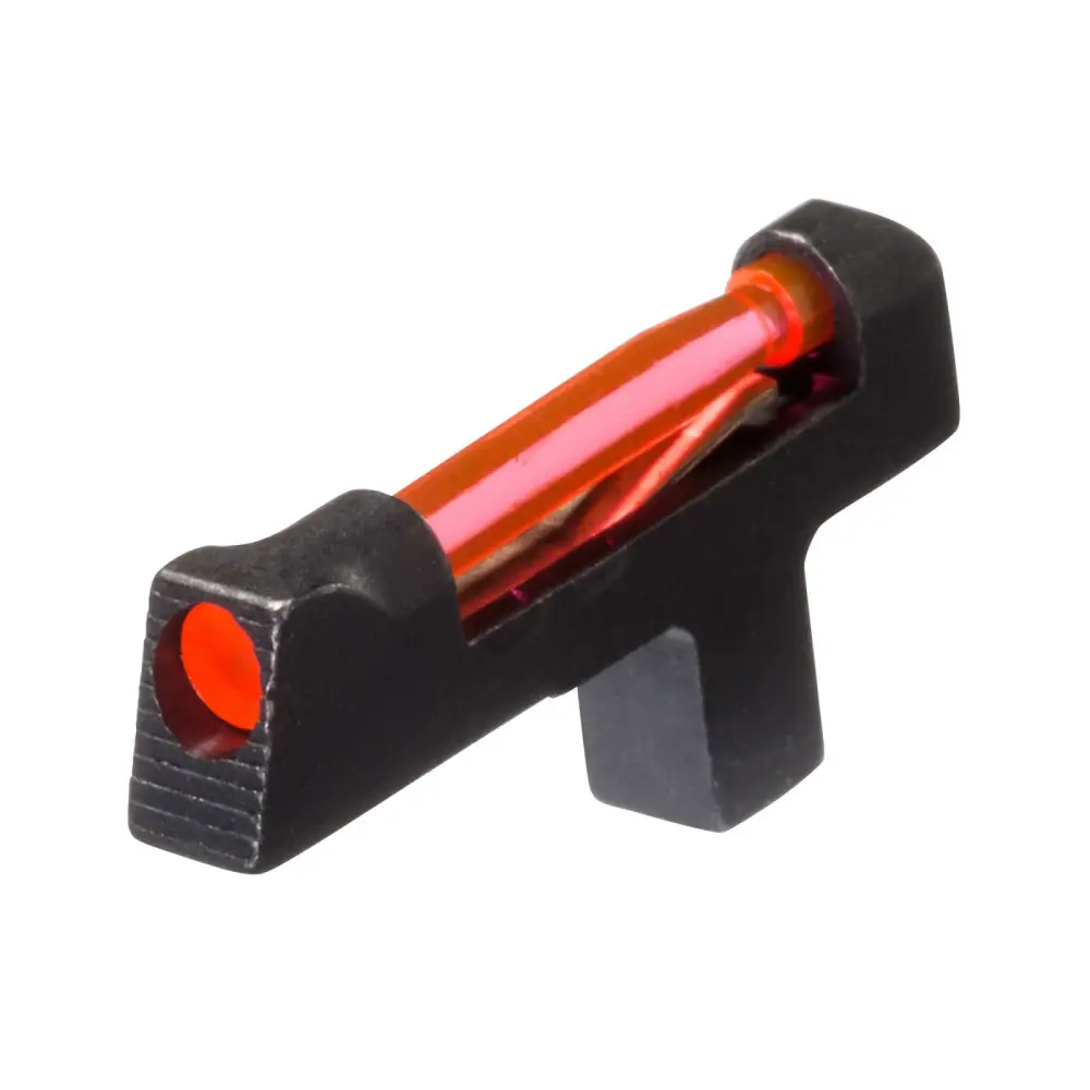 Fusion Firearms 1911 Red Fiber Optic Rear Sight - Fixed, Standard Dovetail, CNC Steel, Black