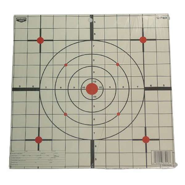 Birchwood Casey 37213 EZE-Scorer Sight-In Bullseye Hanging Paper Target ...