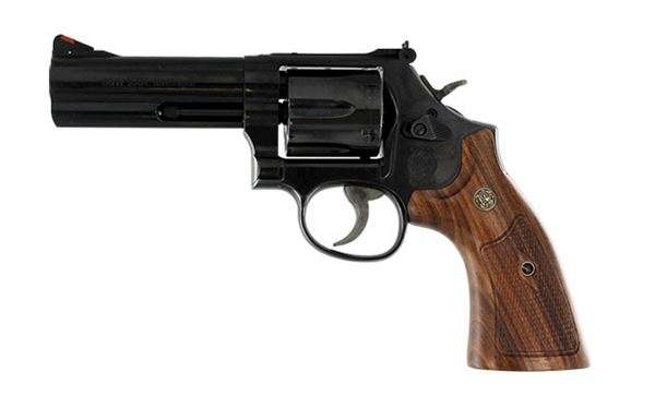 Smith & Wesson 150909 586 Classic Single/Double 357 Magnum 4" 6 rd Wood Gri-img-0