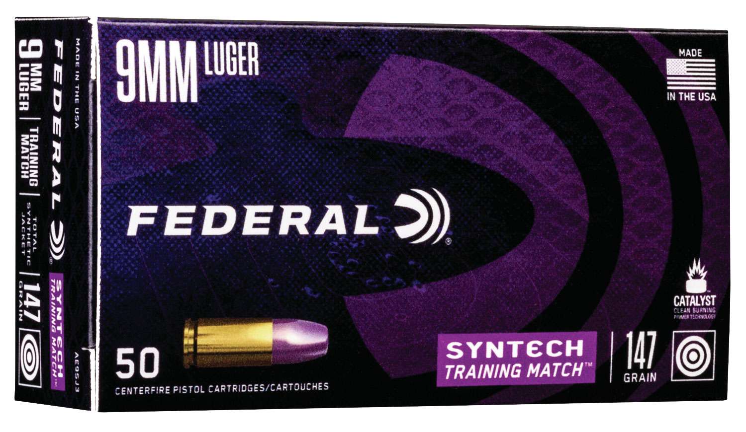 federal syntech 9mm luger ammo 147 grain training match tsj federal syntech 9mm luger ammo 147 grain training match tsj