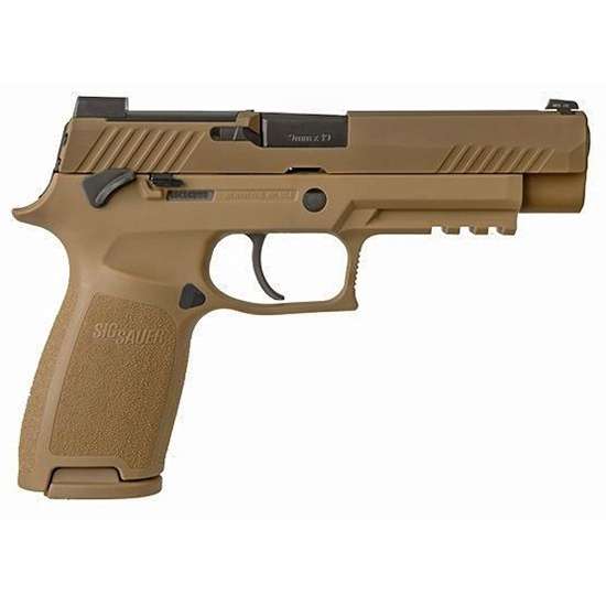 Sig Sauer P320 M17 9mm 4.7" 10Rds 2 Mags Stainless PVD Coyote-img-0