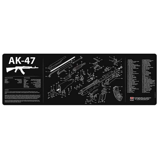 TekMat Ruger AK-47 Gun Cleaning Mat 12"x36" Black-img-0