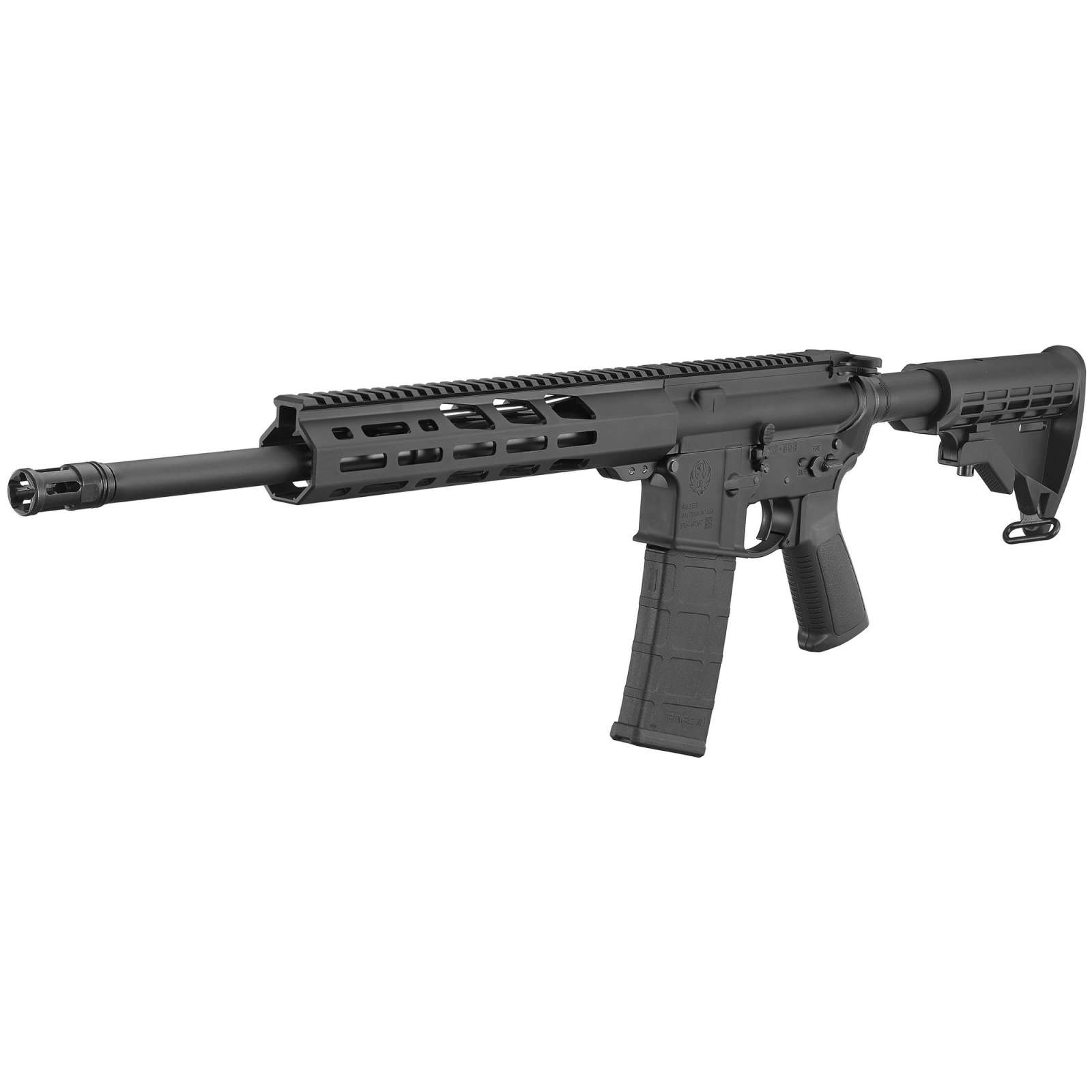New Ruger AR-556 16" 30rd Black Free-Float Handguard-img-2