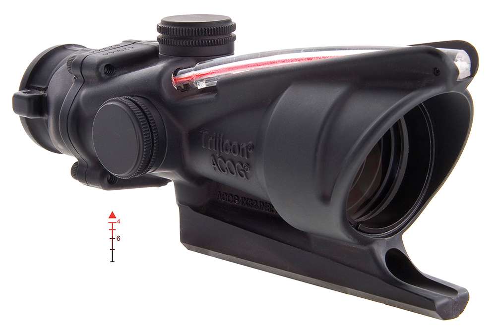 TRIJICON ACOG 4X 32MM DUAL ILLUMINATED RED BLACK Range USA