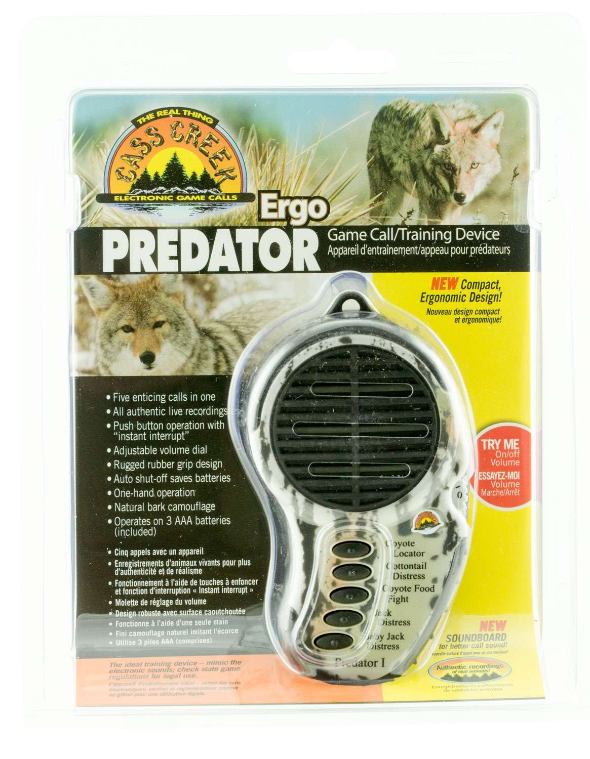 Cass Creek 010 Ergo Electronic Predator Hand Call Coyote Howl