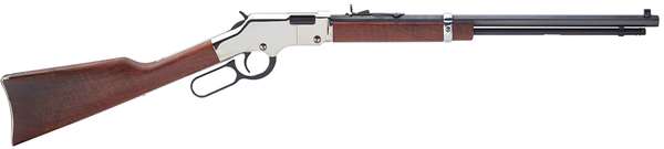 Henry H004S Golden Boy Silver 22 Lever Action Rifle, 20" Blued Barrel-img-0
