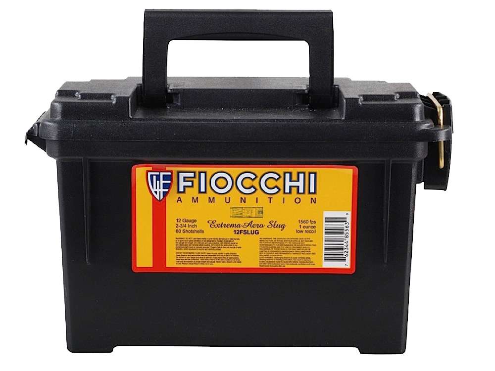 Fiocchi Aero 12 Gauge 2-3/4" 1 oz High Velocity Aero Rifled Slug (80-Round Field Box)