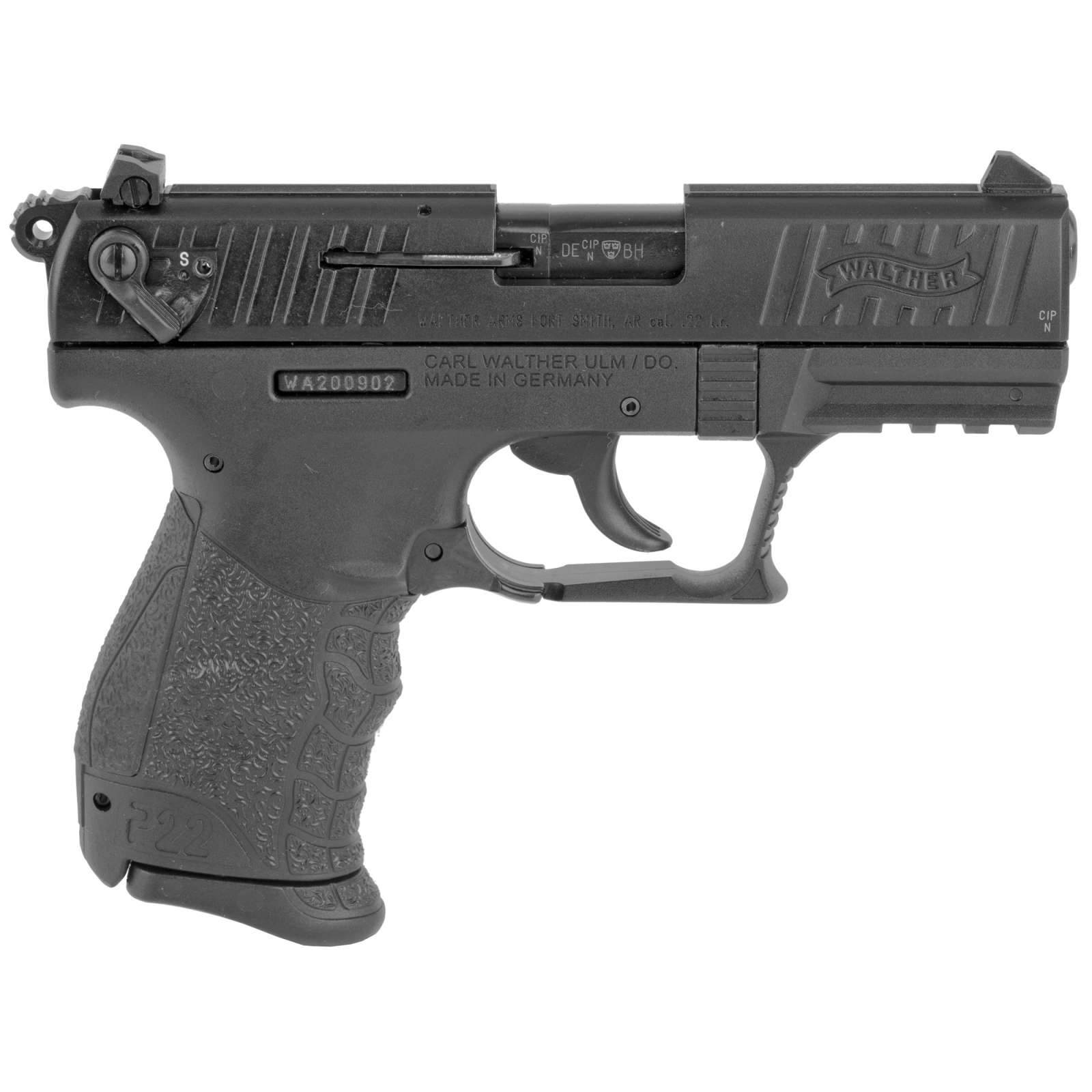 Walther Arms 5120333 P22 *CA Compliant 22 LR 3.40" 10+1 Black Tenifer Black-img-1