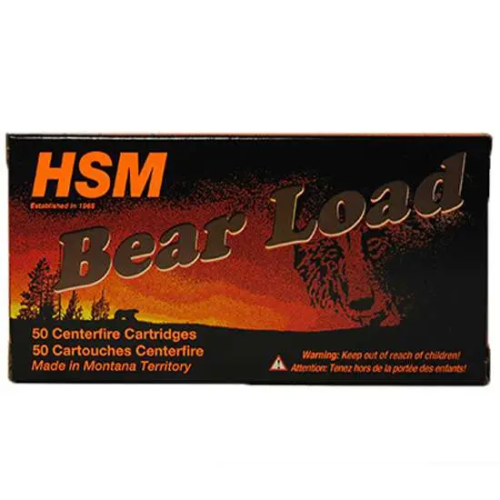 HSM Bear Load 500 S&W Magnum 440 Grain Wide Flat Nose (Gas-Checked) Handgun Ammunition