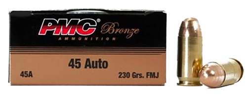 PMC 45ABP Bronze Battle Pack 45 ACP 230 Gr Full Metal Jacket FMJ 250 