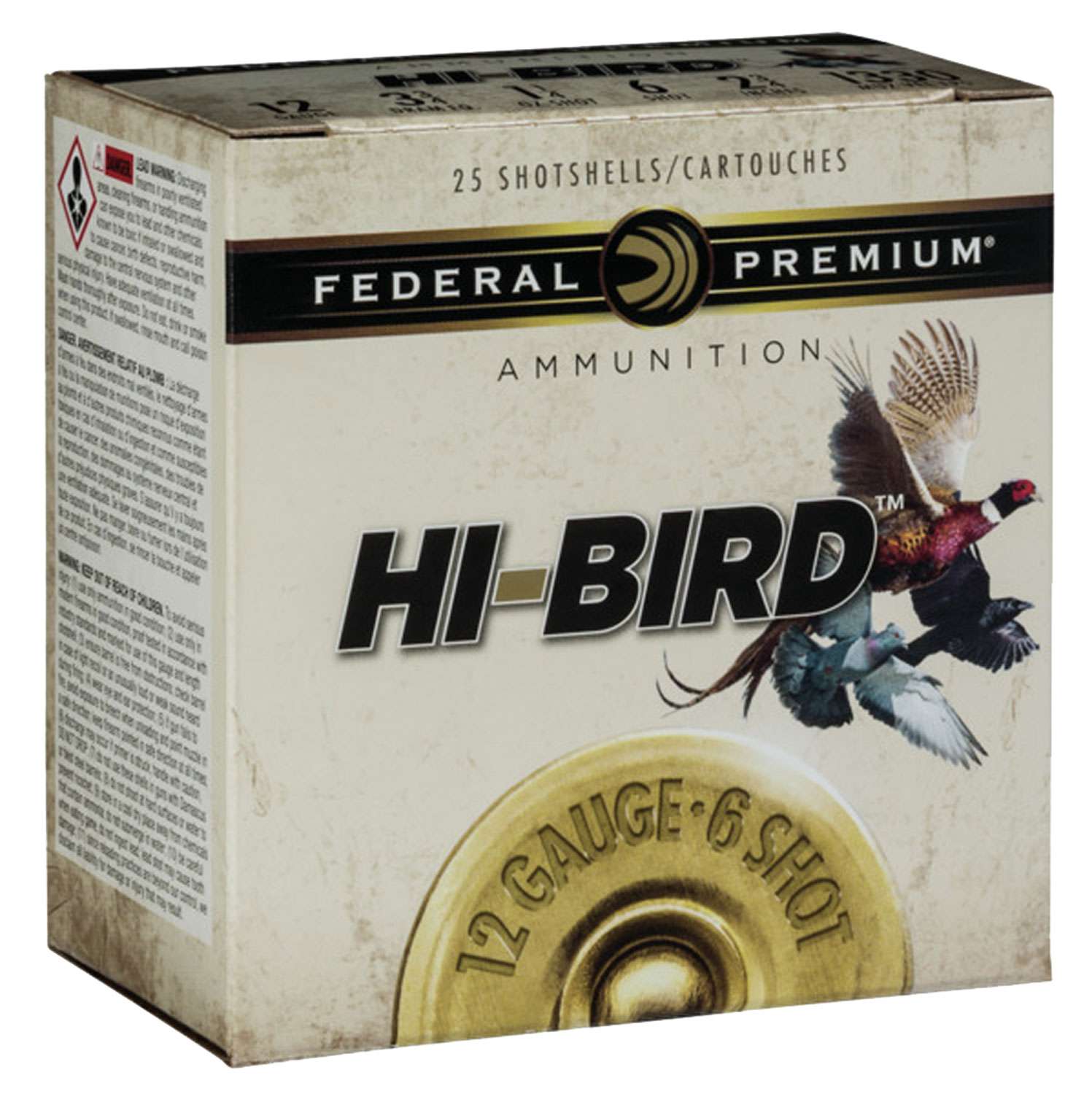Federal Hvf12h75 Premium Hi Bird 12 Gauge 2 75 1 1 4 Oz 7 5 Shot 25
