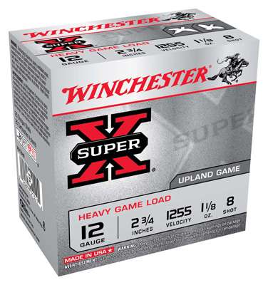 Winchester Ammo Super-X Heavy Game Load 12 Gauge 2.75" 1 1/8 oz 8 Shot 25 Bx/ 10 Cs - Winchester Ammunition