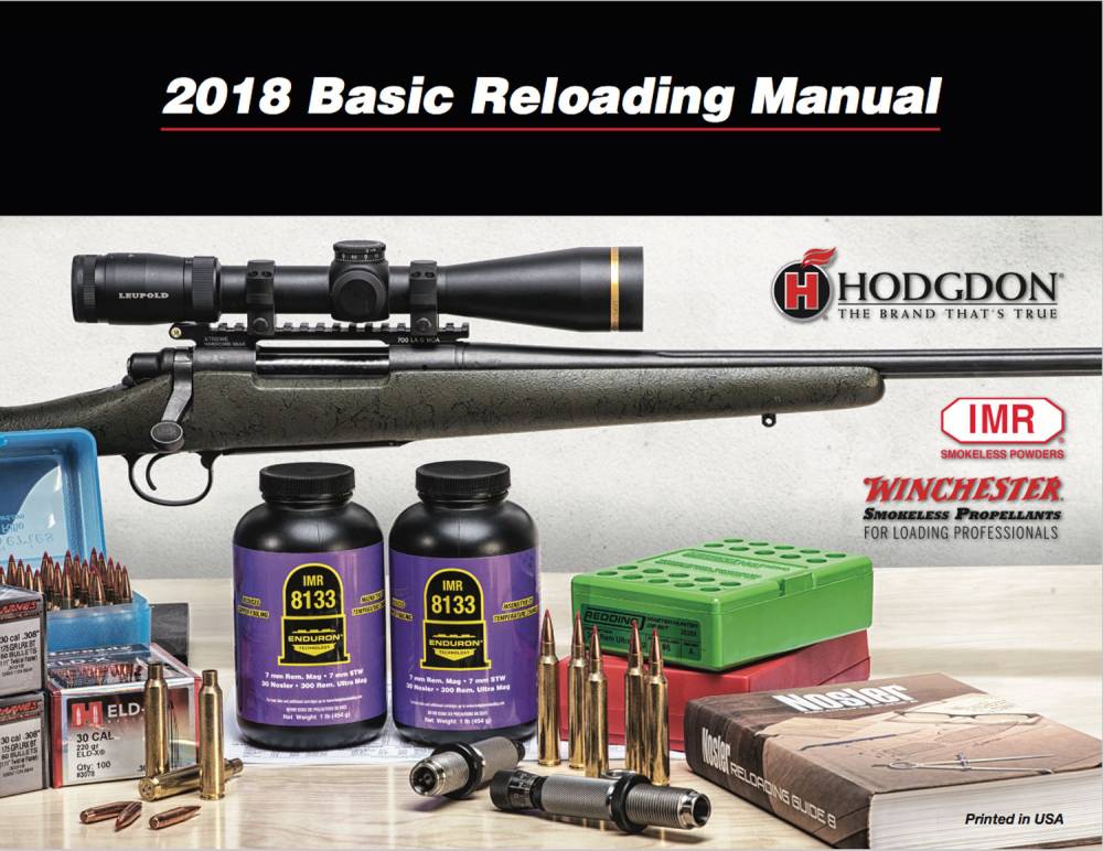 Hodgdon Reloading Manual 2018 Range USA