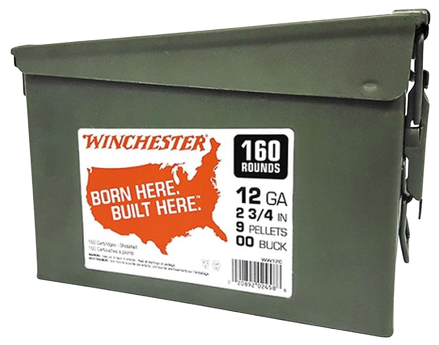 Winchester Ammo WW12C Winchester Buckshot 12 Gauge 2.75" 9 Pellets 00