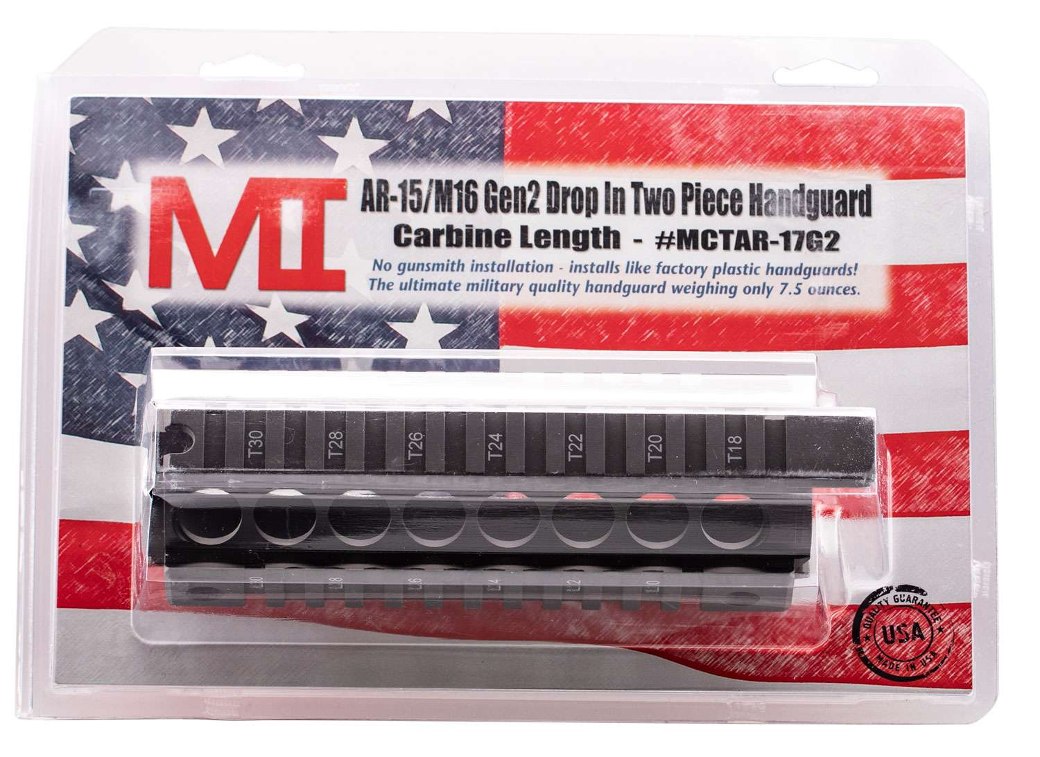 MIDWEST INDUSTRIES INC MCTAR17G2 Gen 2 AR15 6061 Aluminum Black Hard