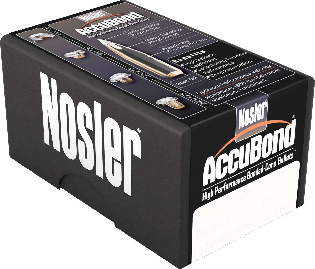 Nosler AccuBond 270 Caliber 150 GR Spitzer Point 50 Per Box-img-0