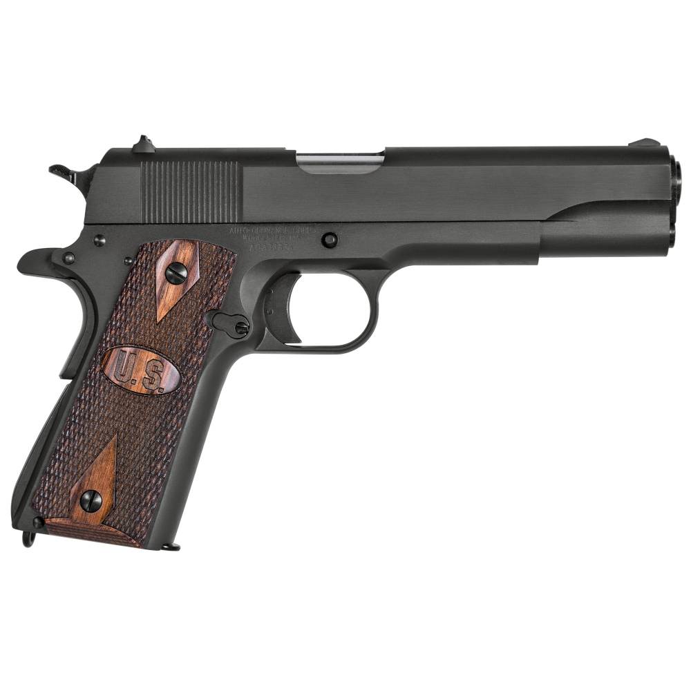 AO 1911A1 GI 9MM 5 U.S. LOGO WOOD GRIPS | Range USA