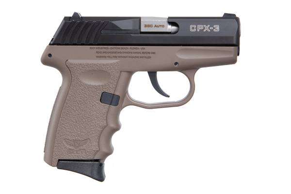 SCCY CPX-3 380ACP FDE BLK NMS 2 10RD