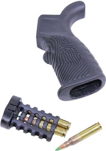 GUNTEC AR15 T37 PISTOL GRIP RUBBER OVERMOLD BLACK - Guntec Usa