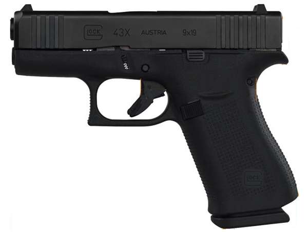 Glock PX4350201 G43X Sub-Compact 9mm Luger 3.41" 10+1 Black nDLC Steel w/Fr-img-2