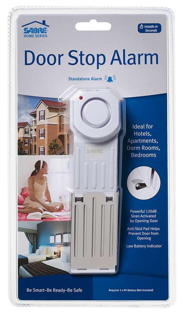 Sabre Hsdsa Home Series Door Alarm Portable 3 11 Lbs 1000 Ft 120 White