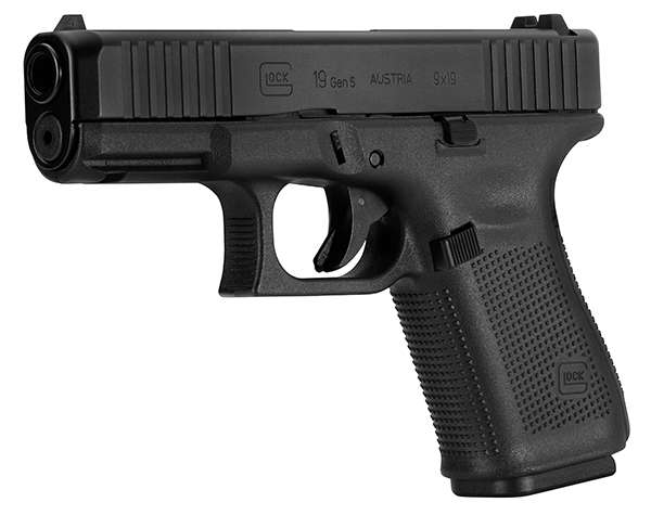 Glock 19 Gen5 Compact 9mm Luger 4.02" 15+1 Black  w/Front Serrations-img-0