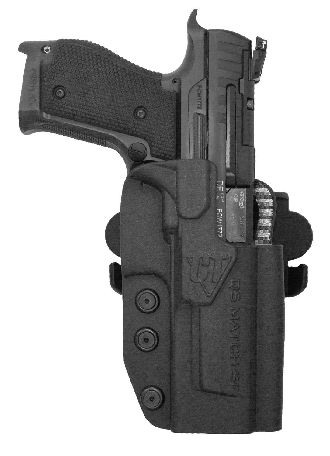 Comp-Tac International C241WA252RBKN Walther Q5 Steel Frame Black Kydex Holster 