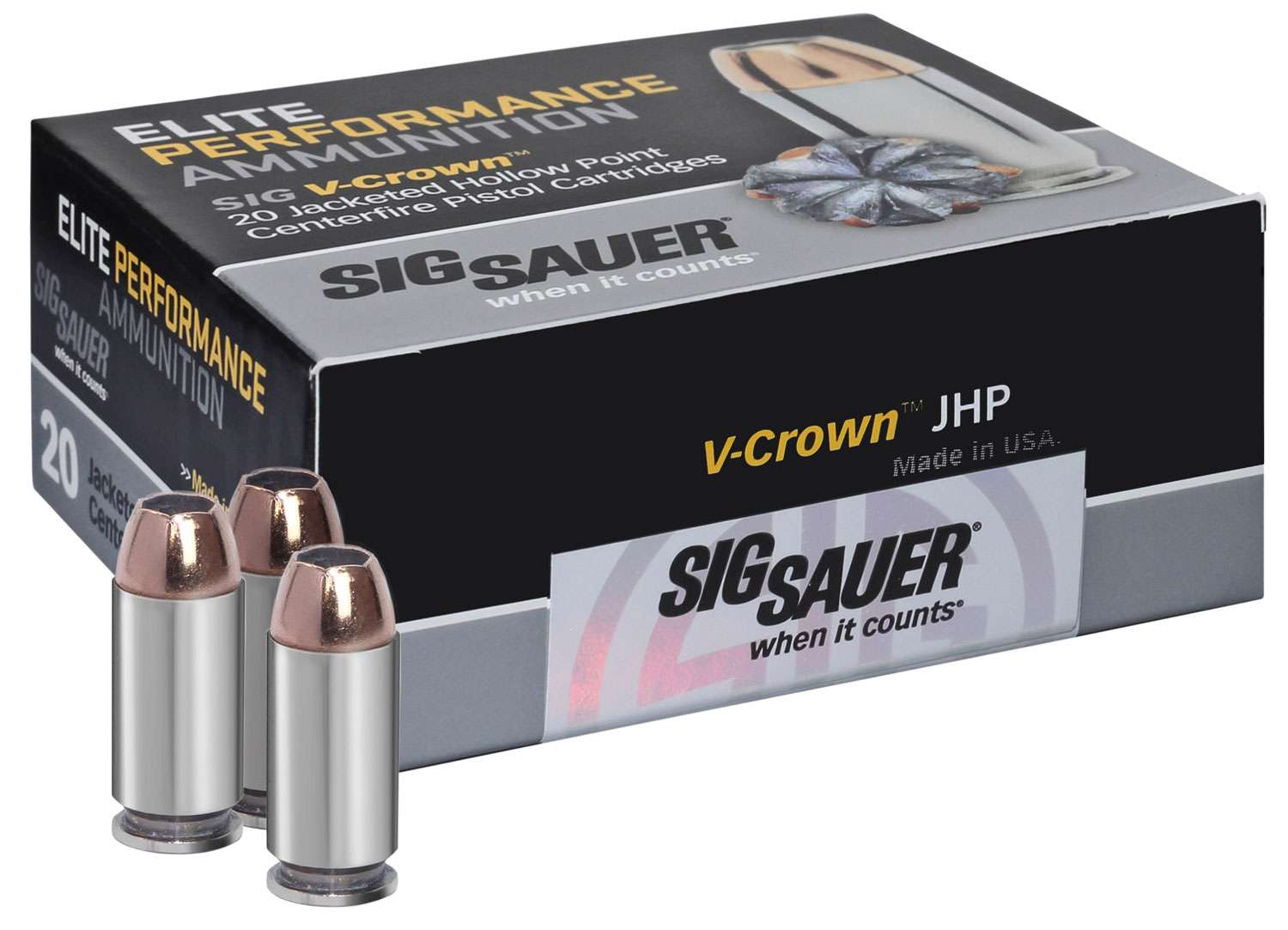 SIG SAUER Elite V-Crown.44 Special, JHP, 200 Grain, 20 Rounds.-img-0