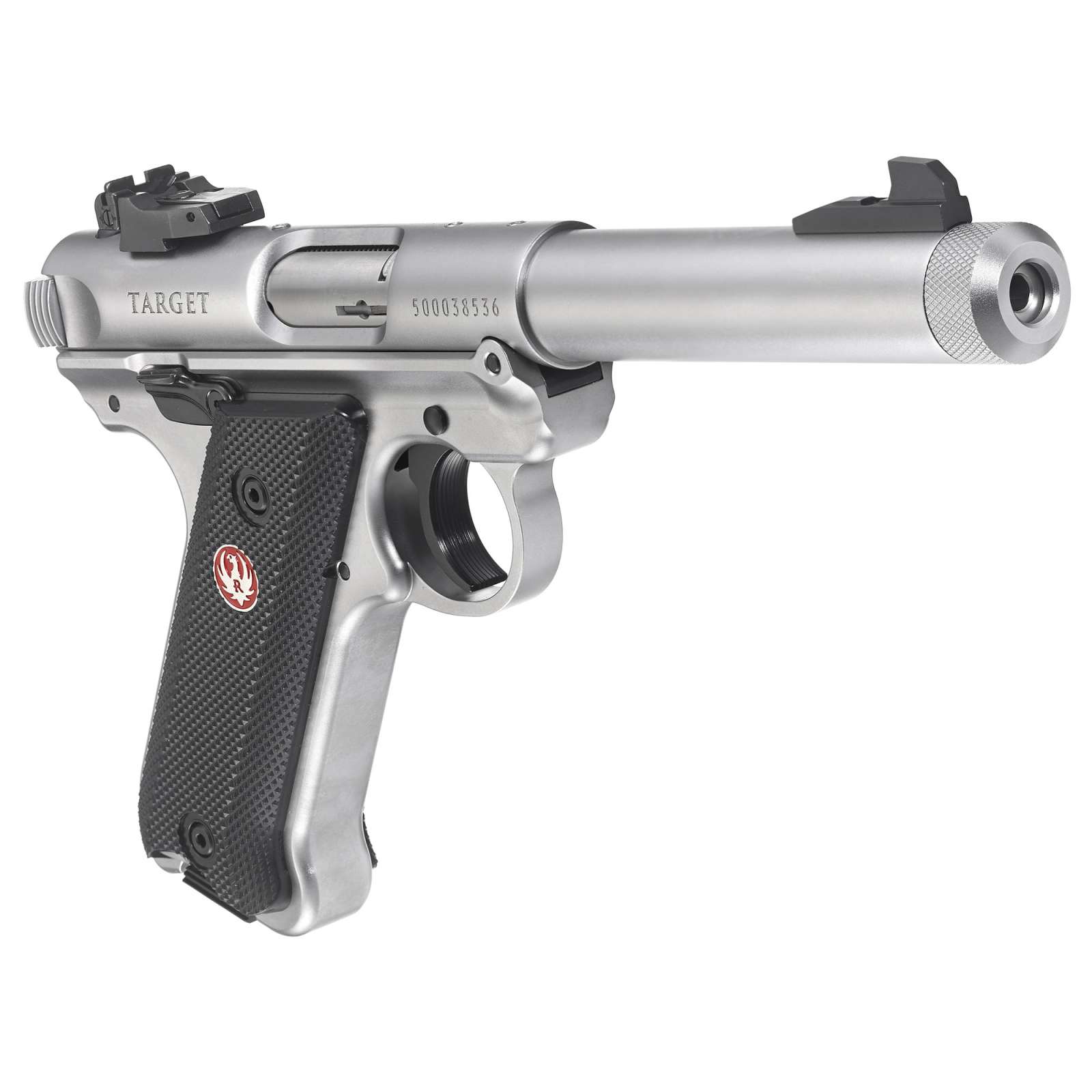 Ruger 40126 Mark IV Target 22 LR 10+1 5.50" Overall Satin Stainless Steel-img-0