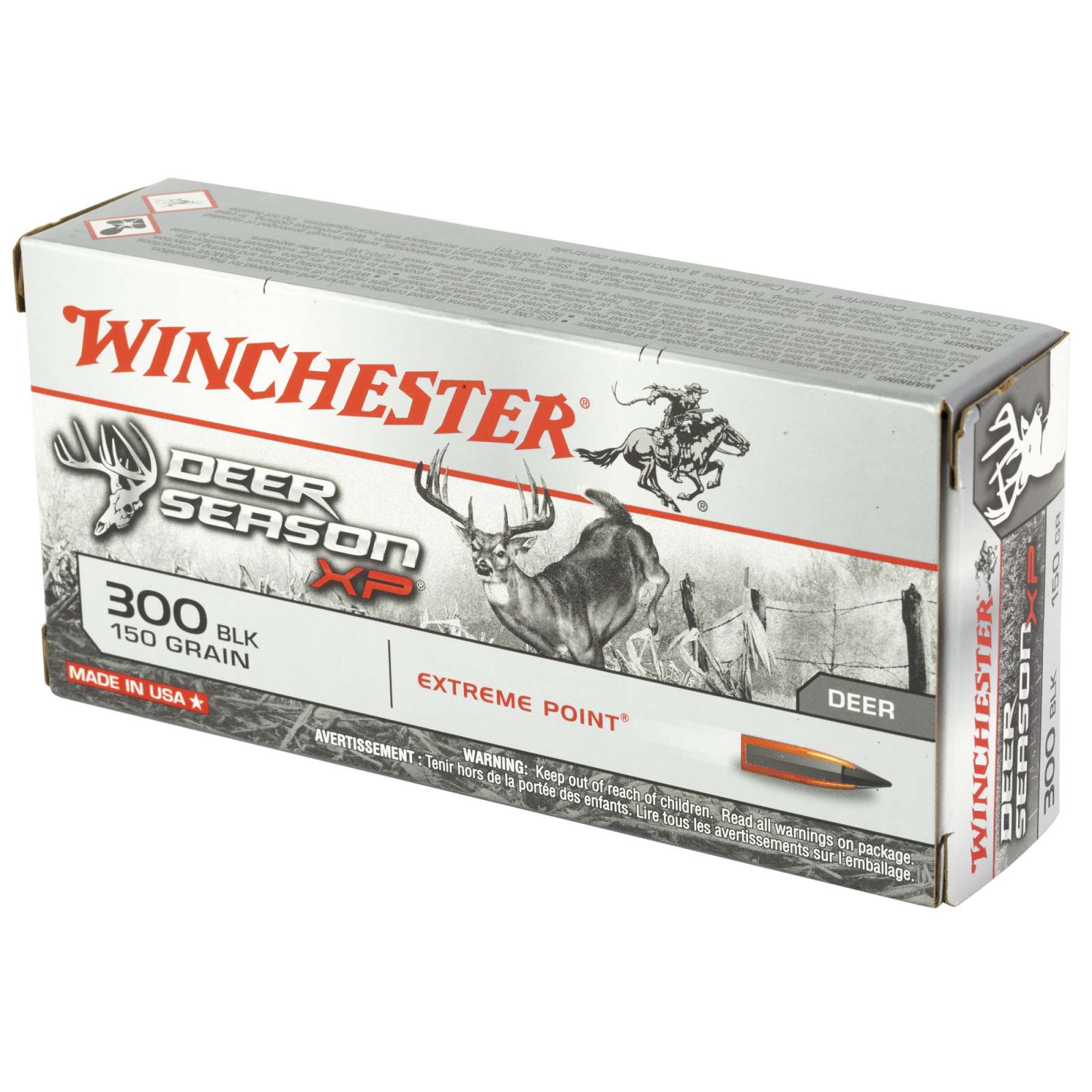 Winchester Ammo X300BLKDS Deer Season XP  300 Blackout 150 gr Extreme Point-img-2