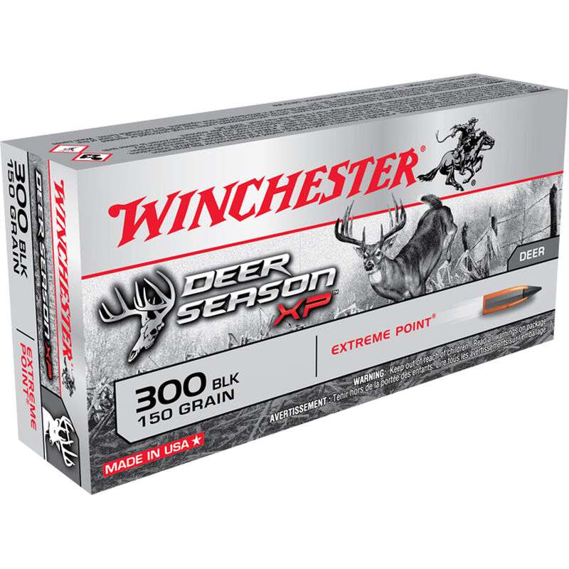 Winchester Ammo X300BLKDS Deer Season XP  300 Blackout 150 gr Extreme Point-img-0