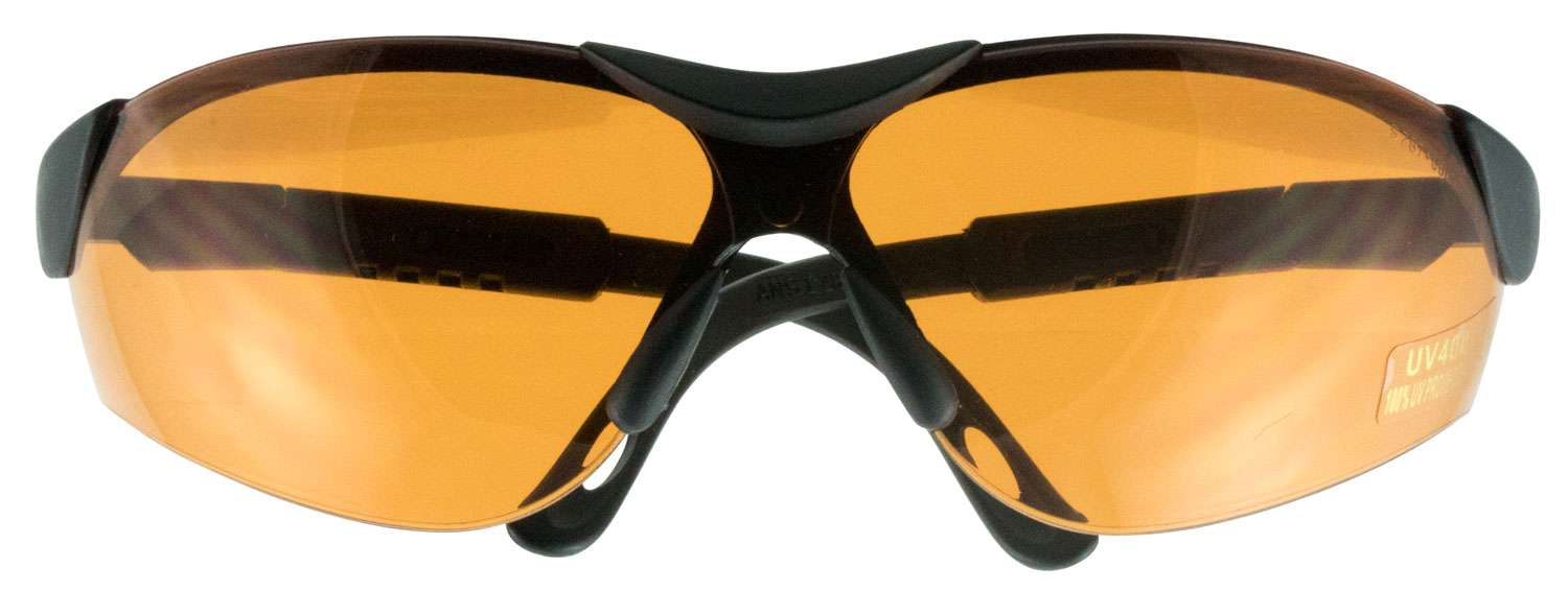 Walkers Gwpxsglamb Shooting Glasses Elite Polycarbonate Amber Lens W Black Frame Us Patriot Armory