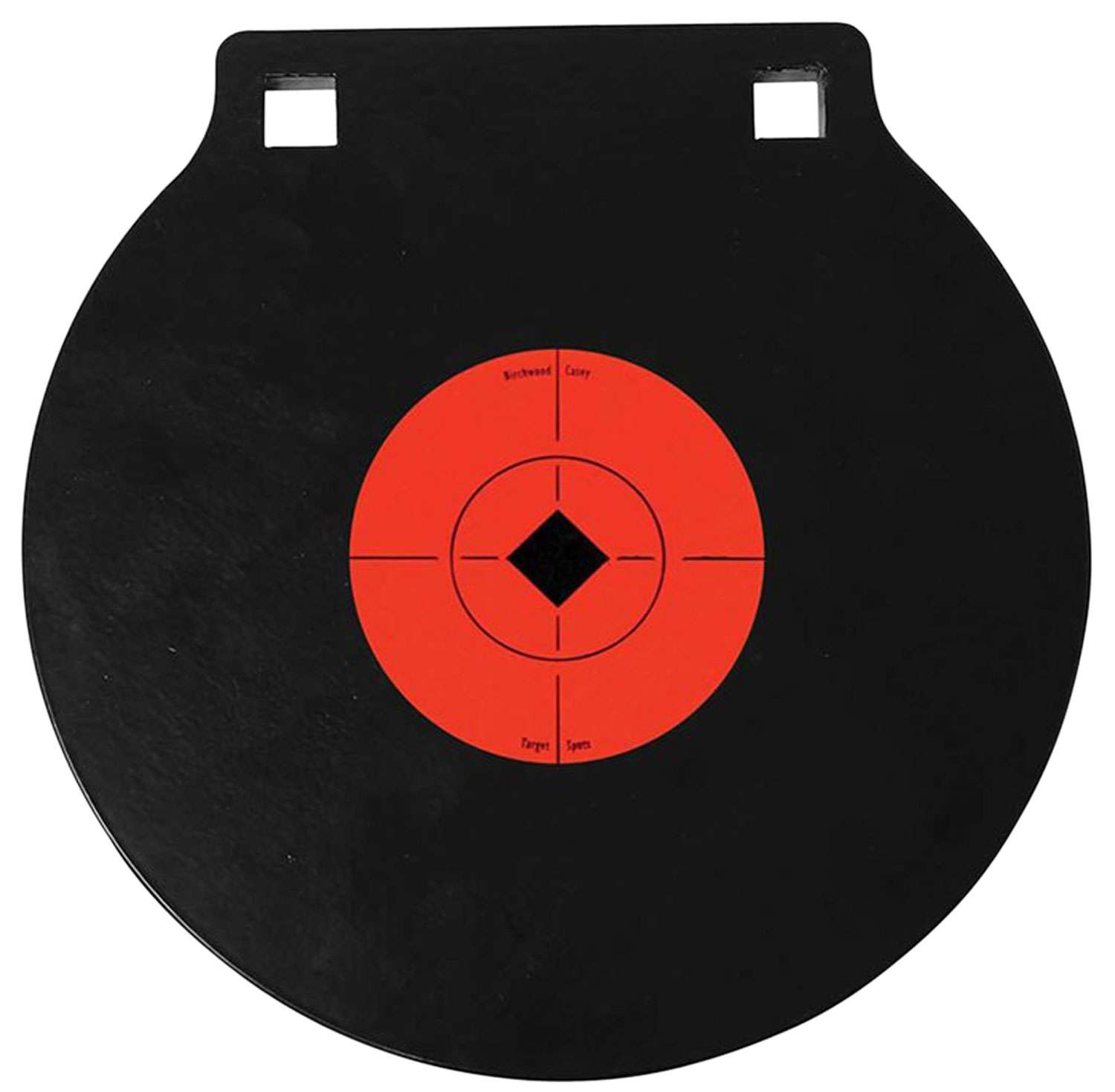 Birchwood Casey 47604 World of Targets Double Hole Black Gong w/Orange