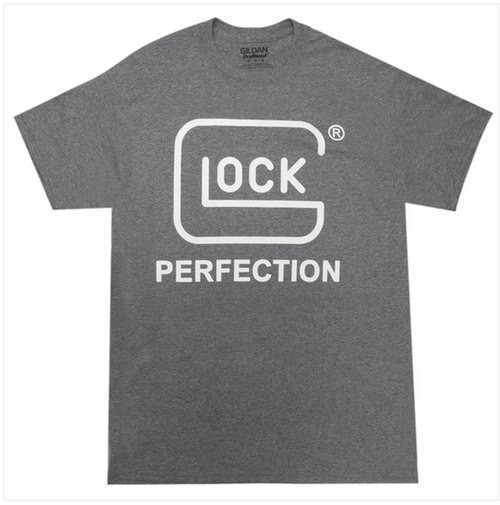 Glock Perfection T-Shirt Short Sleeve XX-Large Gray - Glock