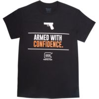 Glock Armed With Confidence T-Shirt Short Sleeve XXX-Large Black - Glock