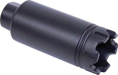 GUNTEC AR15 SLIM FLASH CAN TRIDENT W/ GLASS BREAKER BLACK - Guntec Usa