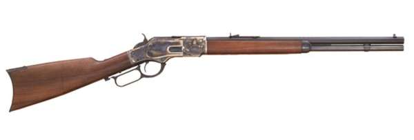 Cimarron CA271 1873 Short Rifle 357 Mag 10+1 20" Color Case Hardened Wood R-img-0
