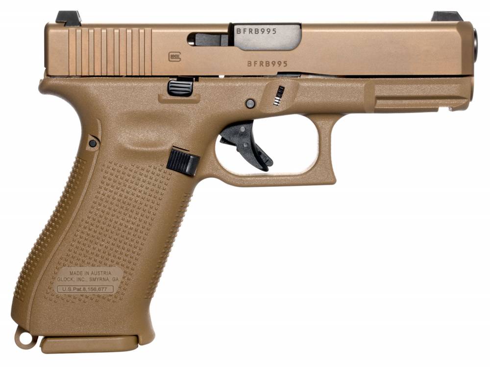 Glock UX1950701 G19X Crossover 9mm Luger 4 02 10 1 Bronze Nitron 