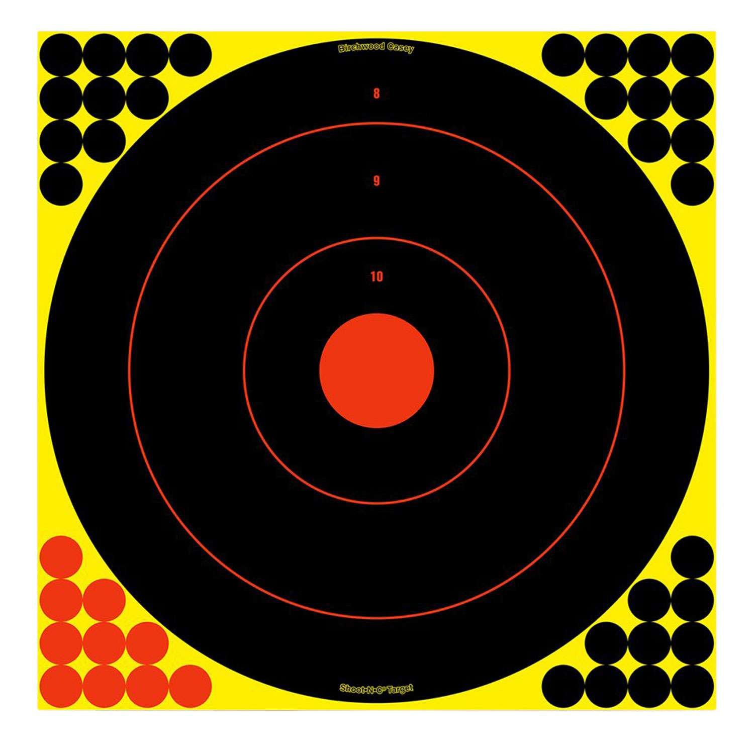 Birchwood Casey Shoot-N-C Targets: Bulls-Eye 17.25" Per 100 34170 - Birchwood Casey