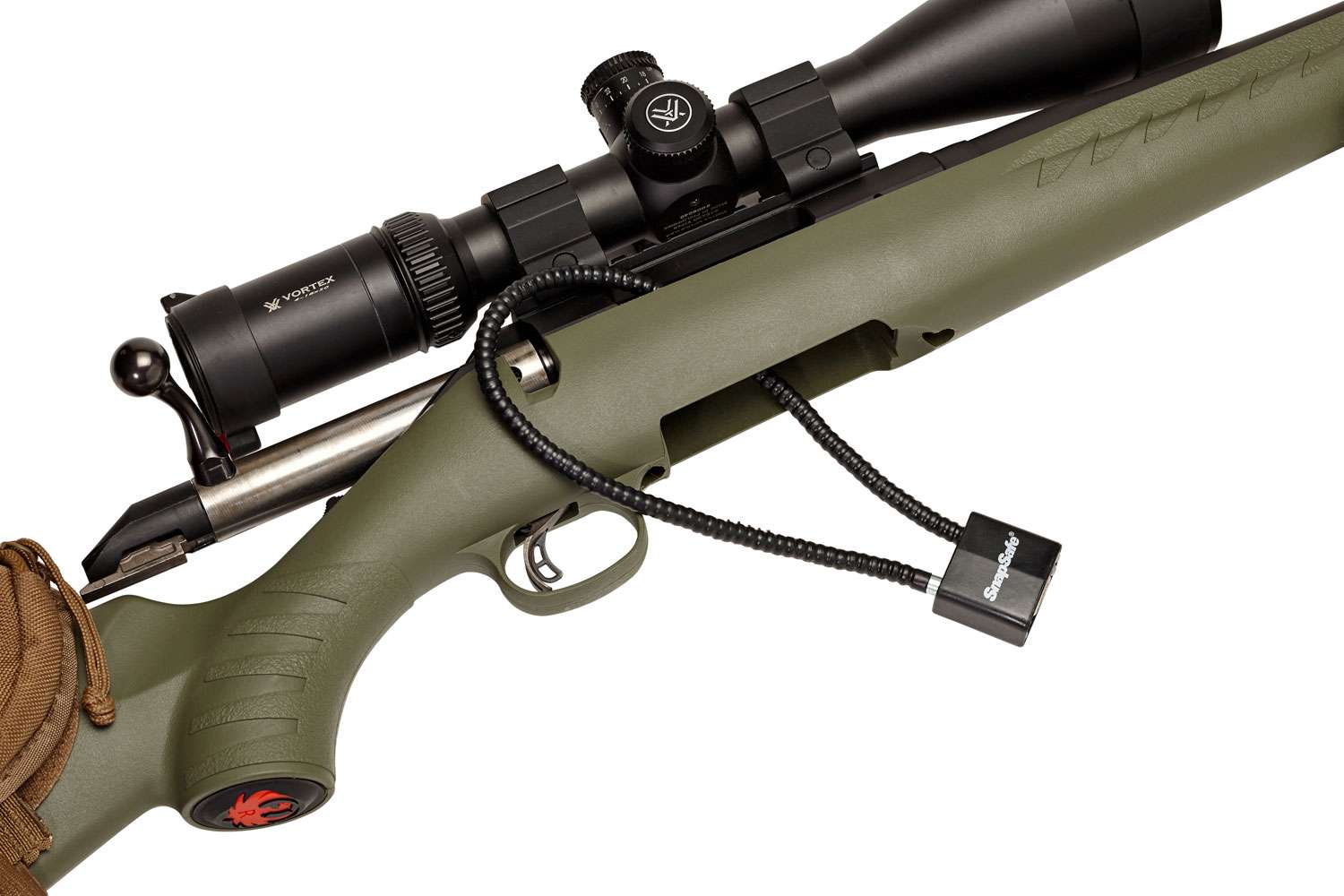 SnapSafe 75281 Lock Box Cable Lock with Padlock Steel PVCCovered Black