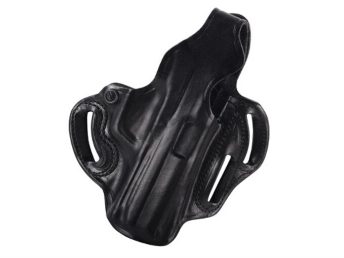 DESANTIS THUMB BREAK SCABBARD HOLSTER HK USP 45, S&W99 BLACK LEATHER RH