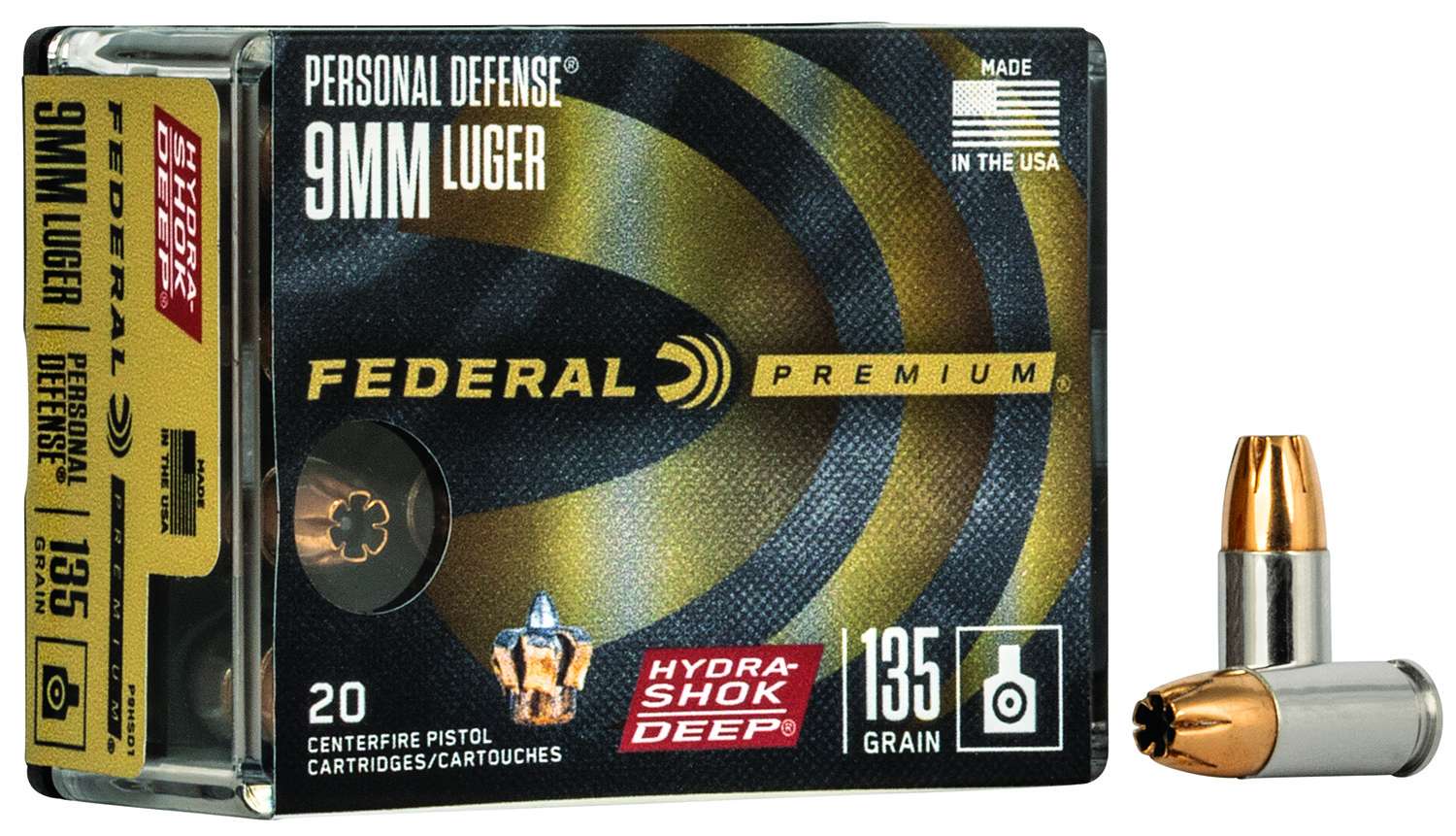 federal-p9hsd1-premium-personal-defense-9mm-luger-135-gr-hydra-shok