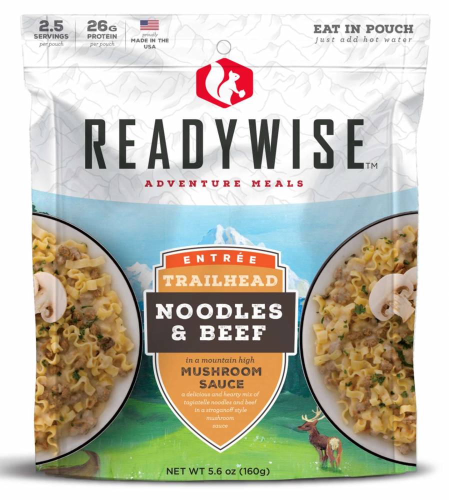 Wise Foods RW05004 Trailhead Noodles & Beef 2.5 Servings Meat/Pasta 6