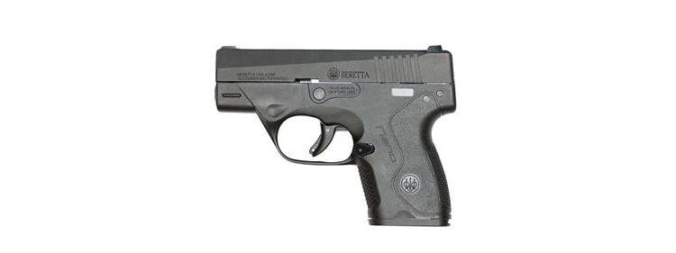 BERETTA NANO HGA 9MM 3.07\" BL W/NIGHT SGTS 2/6RD & 1/8RD