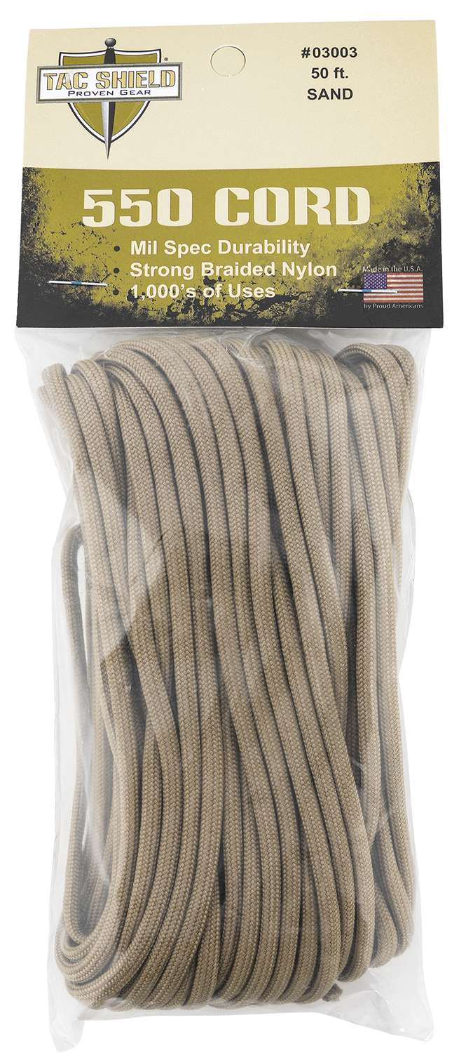 TAC SHIELD 550 PARA CORD SAND 100 FEET Range USA