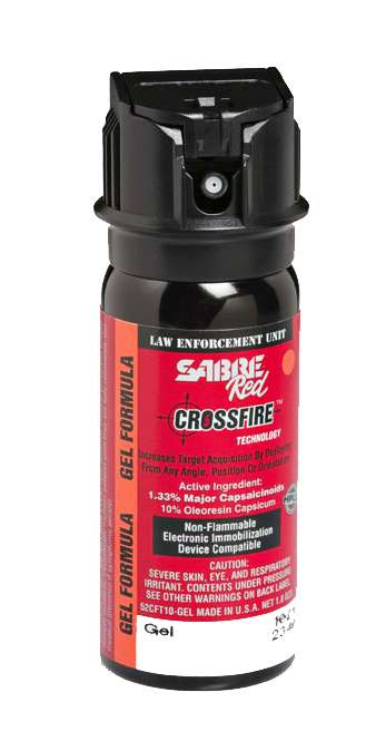 SABRE LAW RED 1.5 OZ MK-3 GEL CROSSFIRE 5% OC 25PK - Sabre