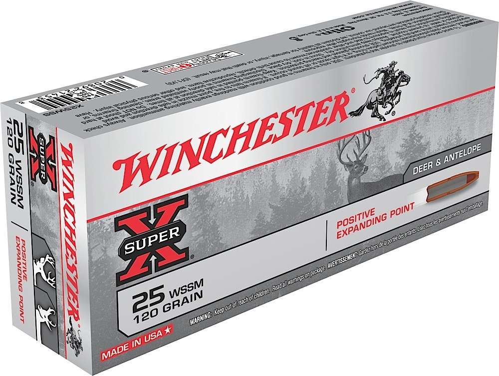 Winchester Ammo X25WSS Super-X 25 WSSM 120 gr Positive Expanding Point ...